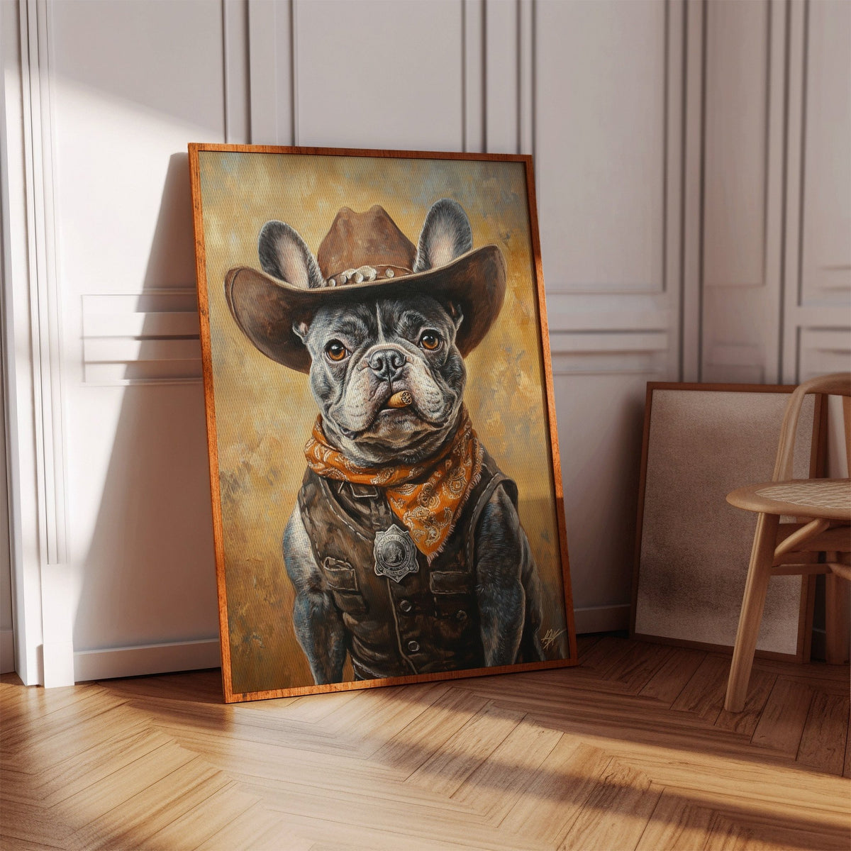 Sheriff Bulldog with a Badge and Attitude - Quarter Circle AK Boutique