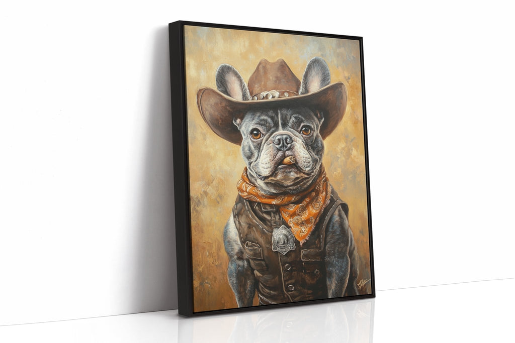 Sheriff Bulldog with a Badge and Attitude - Quarter Circle AK Boutique