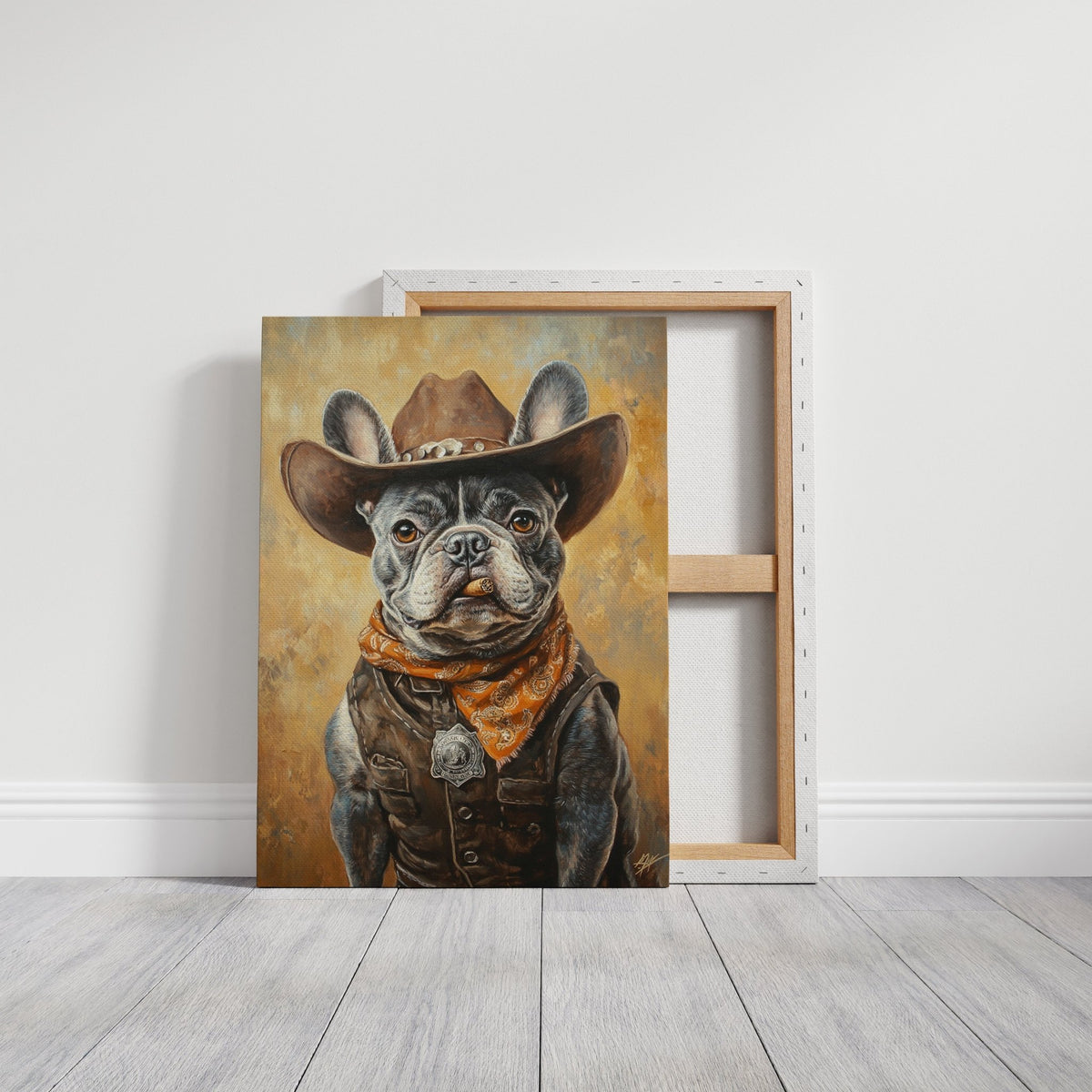 Sheriff Bulldog with a Badge and Attitude - Quarter Circle AK Boutique