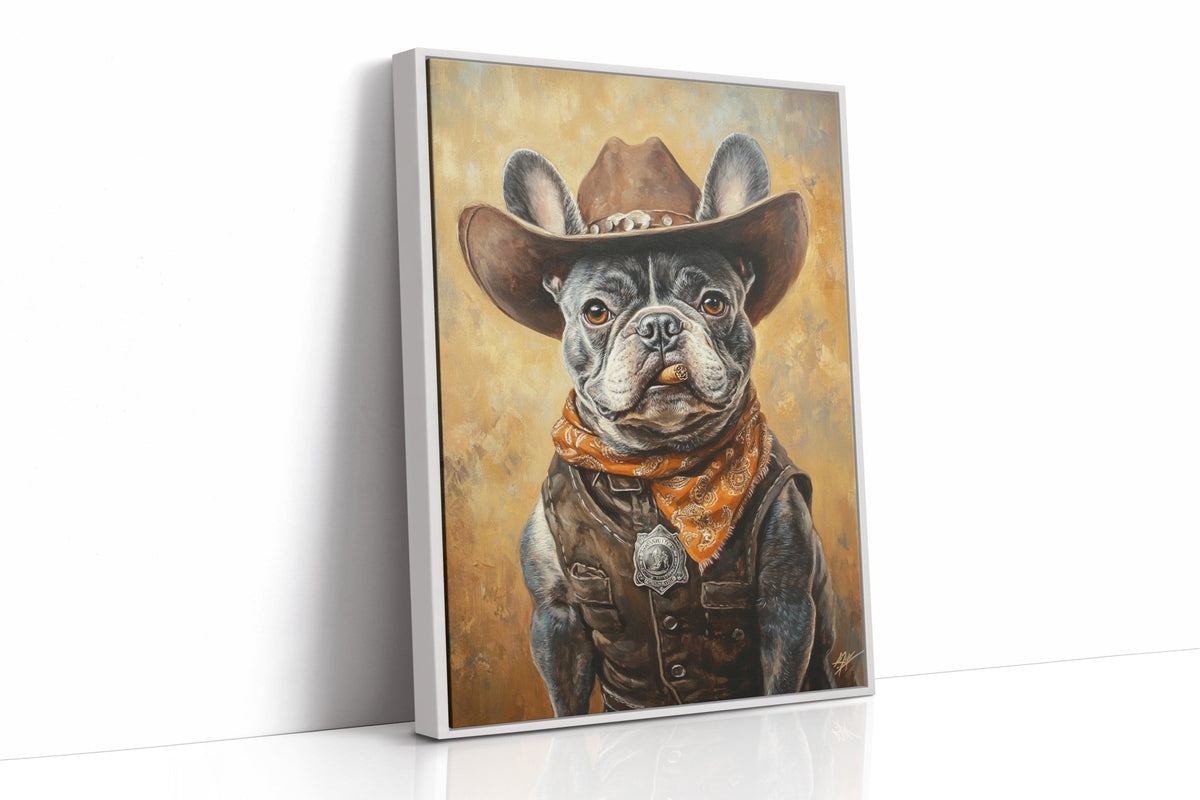 Sheriff Bulldog with a Badge and Attitude - Quarter Circle AK Boutique