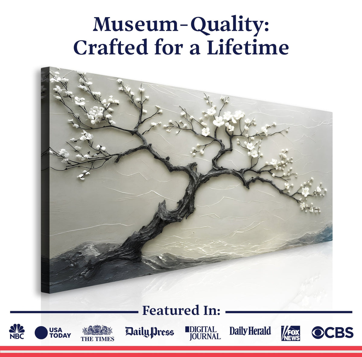 Silent Blossom Wall Art - Quarter Circle AK Boutique