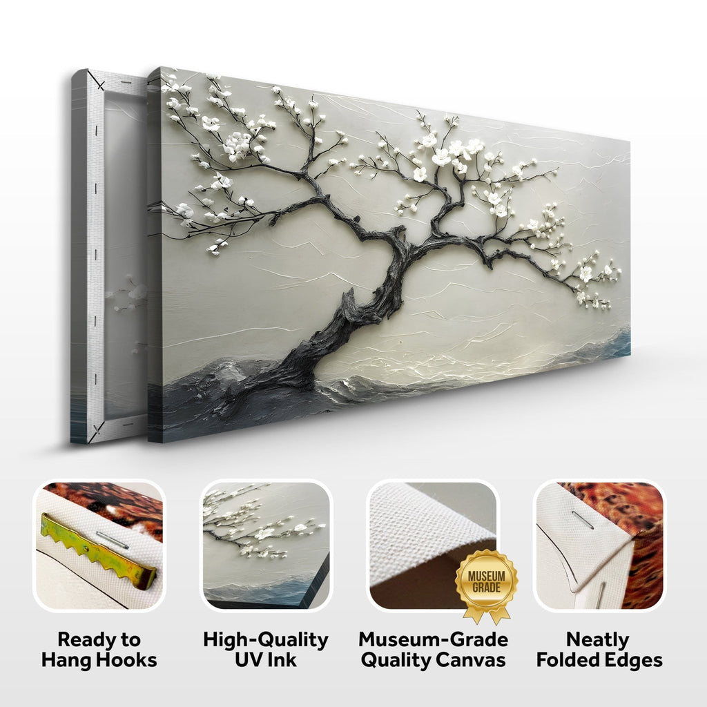 Silent Blossom Wall Art - Quarter Circle AK Boutique