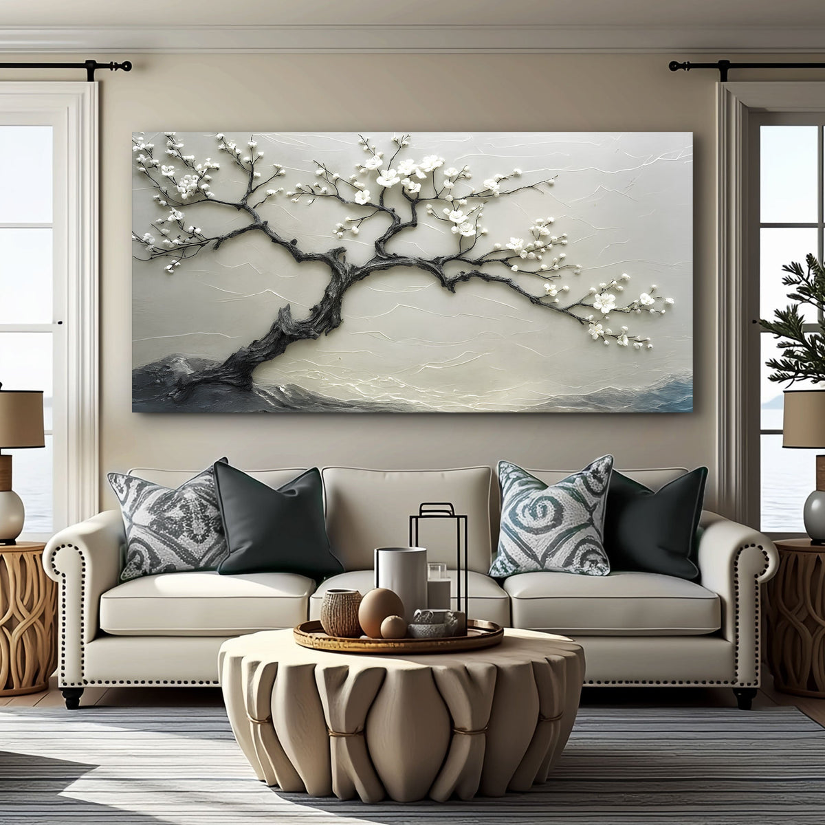 Silent Blossom Wall Art - Quarter Circle AK Boutique