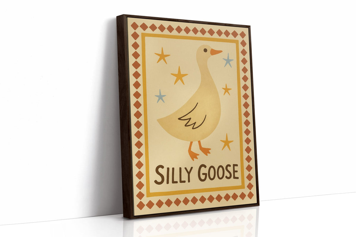 Silly Goose Folk Art Print - Quarter Circle AK Boutique