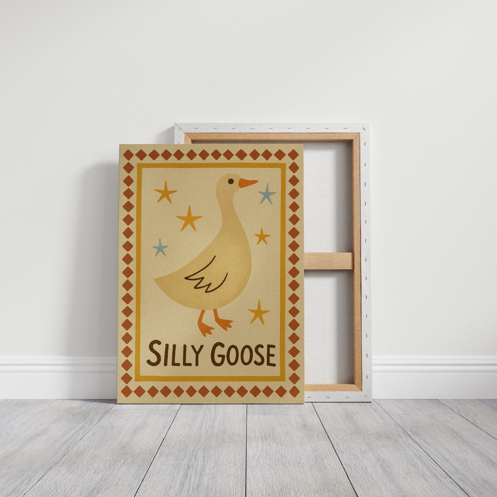 Silly Goose Folk Art Print - Quarter Circle AK Boutique