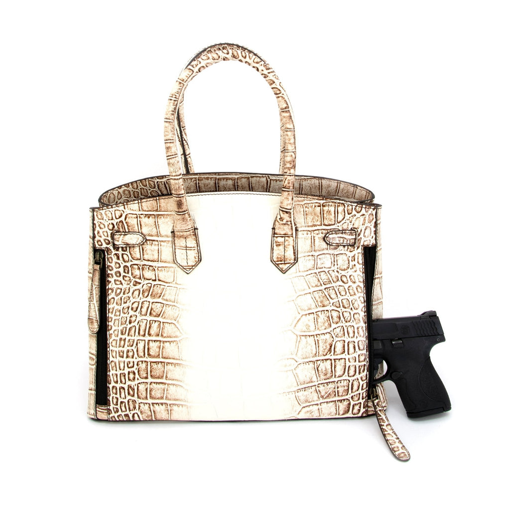 Smith & Wesson Croc Handbag - Quarter Circle AK Boutique