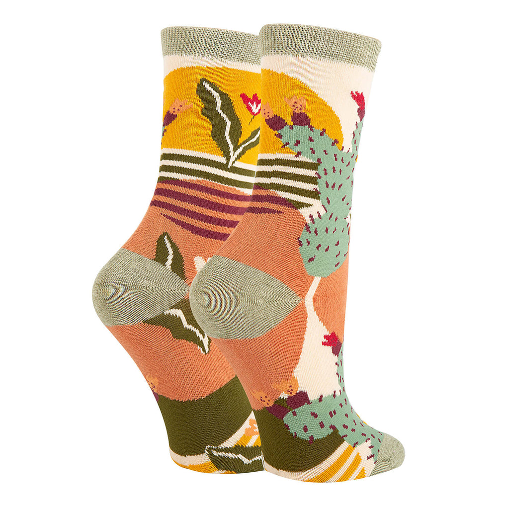 Sol De Cactus Socks - Quarter Circle AK Boutique