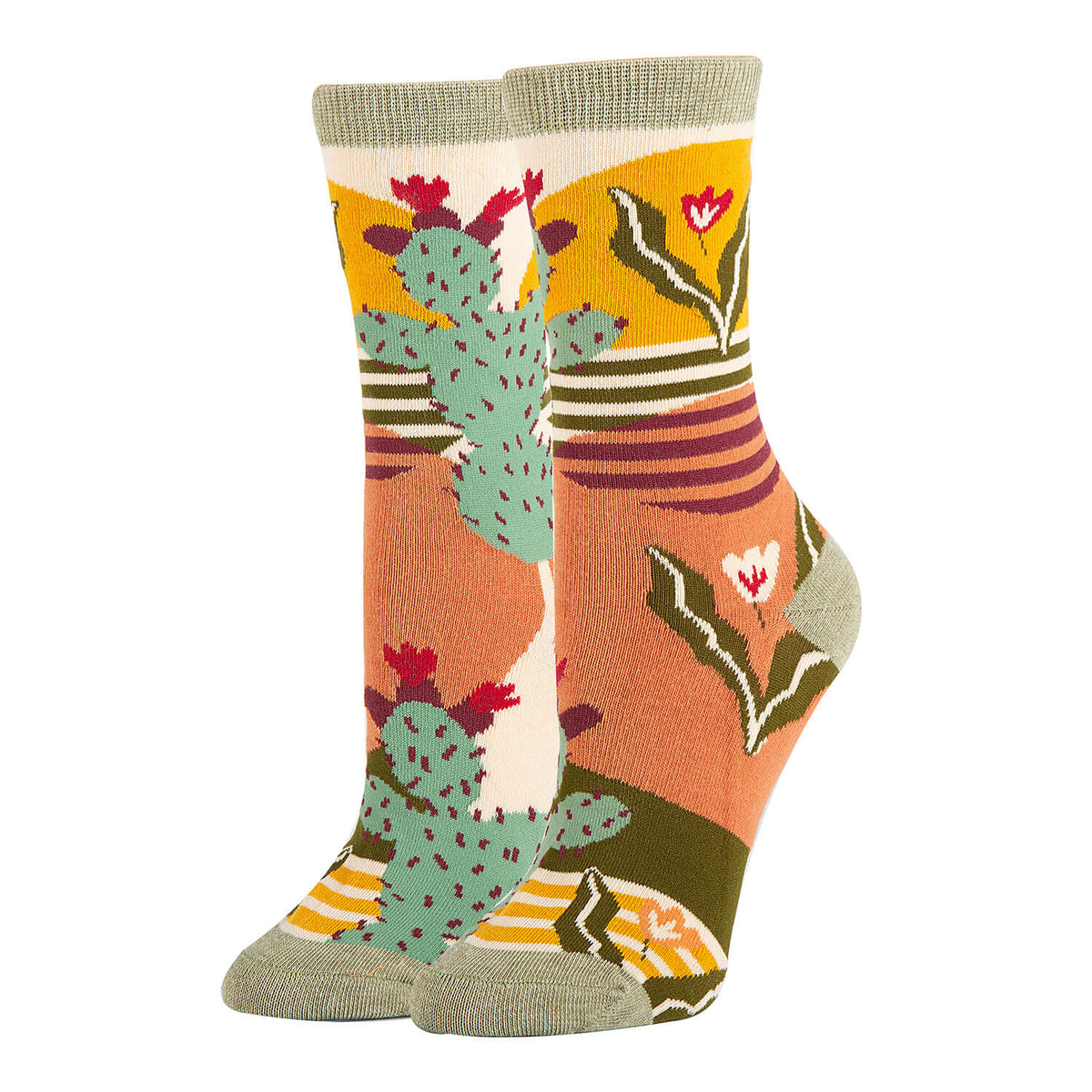 Sol De Cactus Socks - Quarter Circle AK Boutique