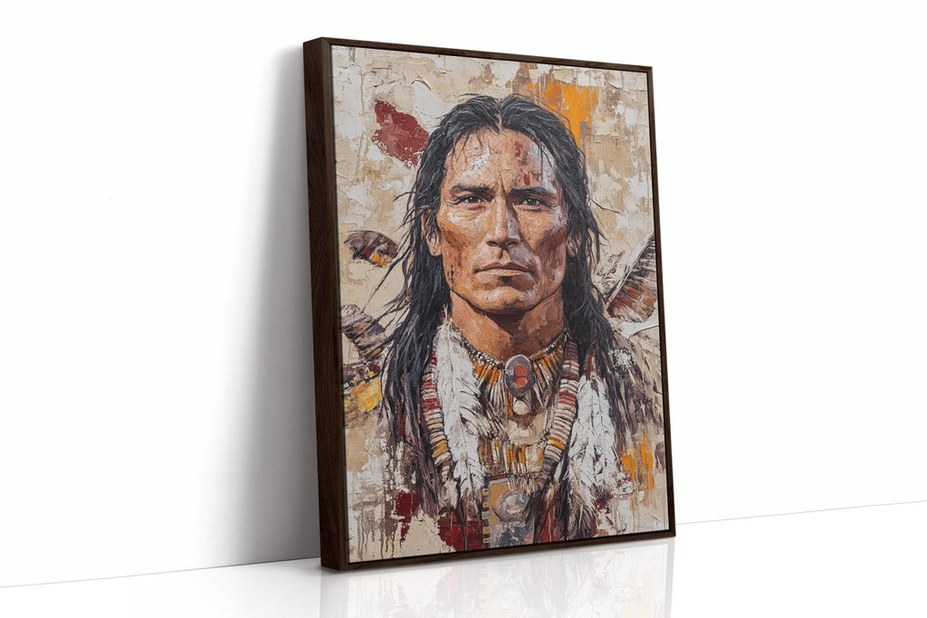 Spirit of the Plains Warrior Portrait - Quarter Circle AK Boutique