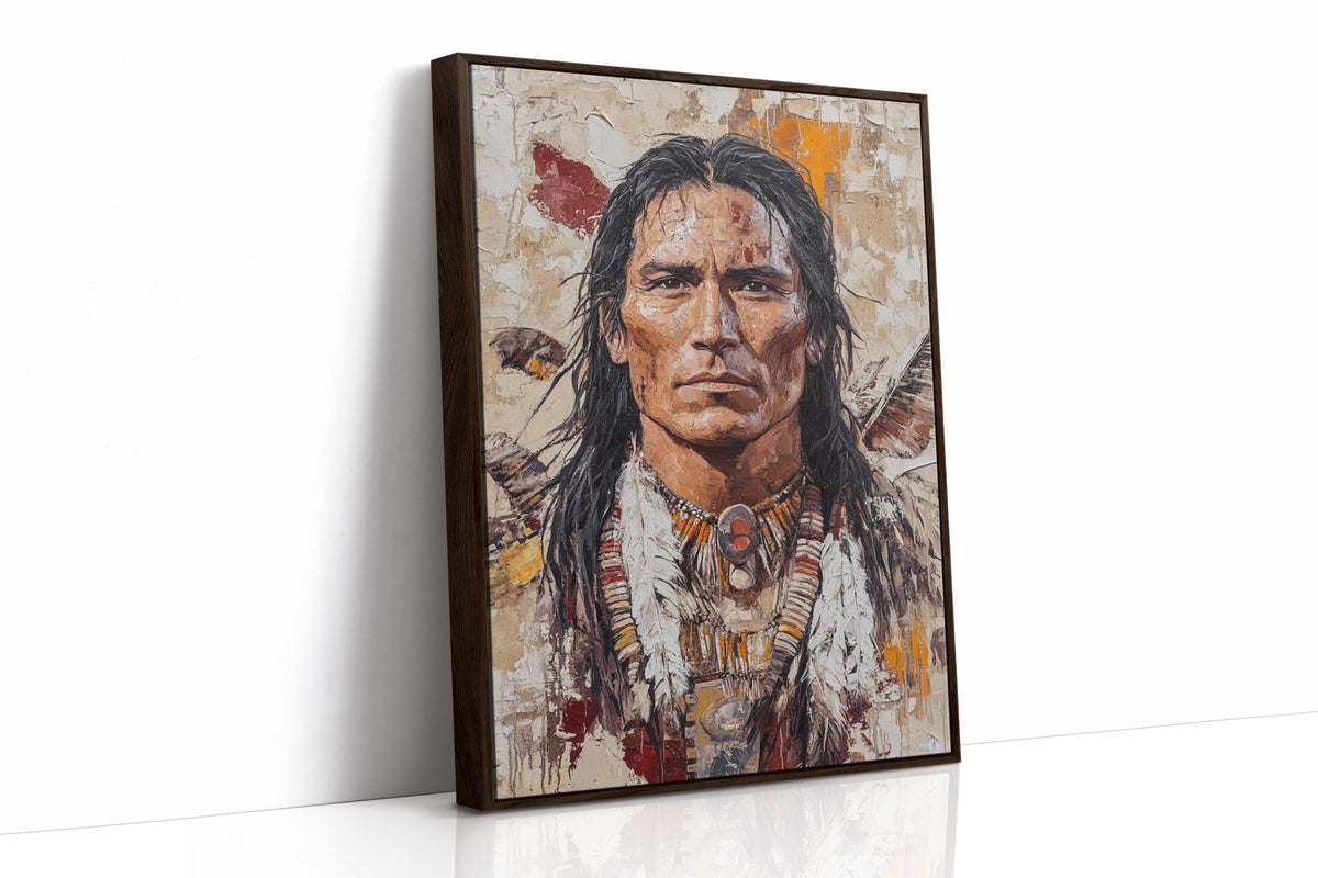 Spirit of the Plains Warrior Portrait - Quarter Circle AK Boutique