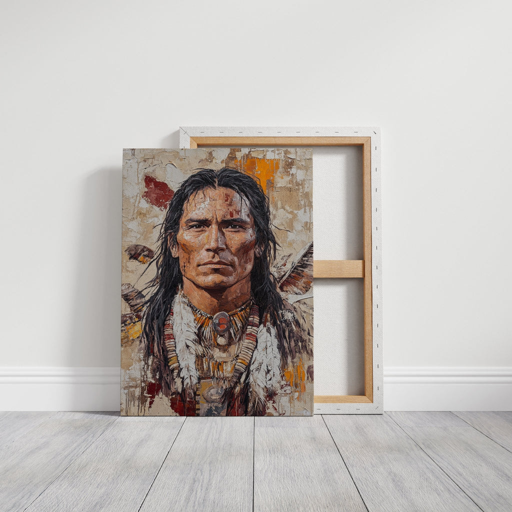 Spirit of the Plains Warrior Portrait - Quarter Circle AK Boutique