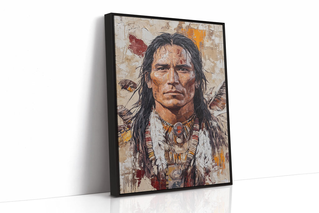 Spirit of the Plains Warrior Portrait - Quarter Circle AK Boutique