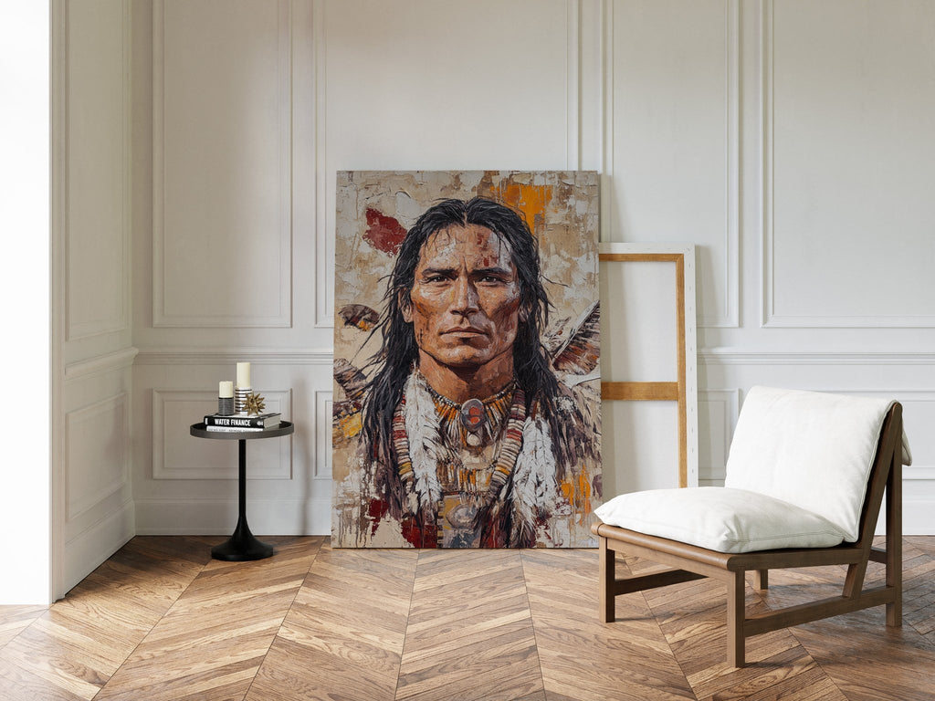 Spirit of the Plains Warrior Portrait - Quarter Circle AK Boutique