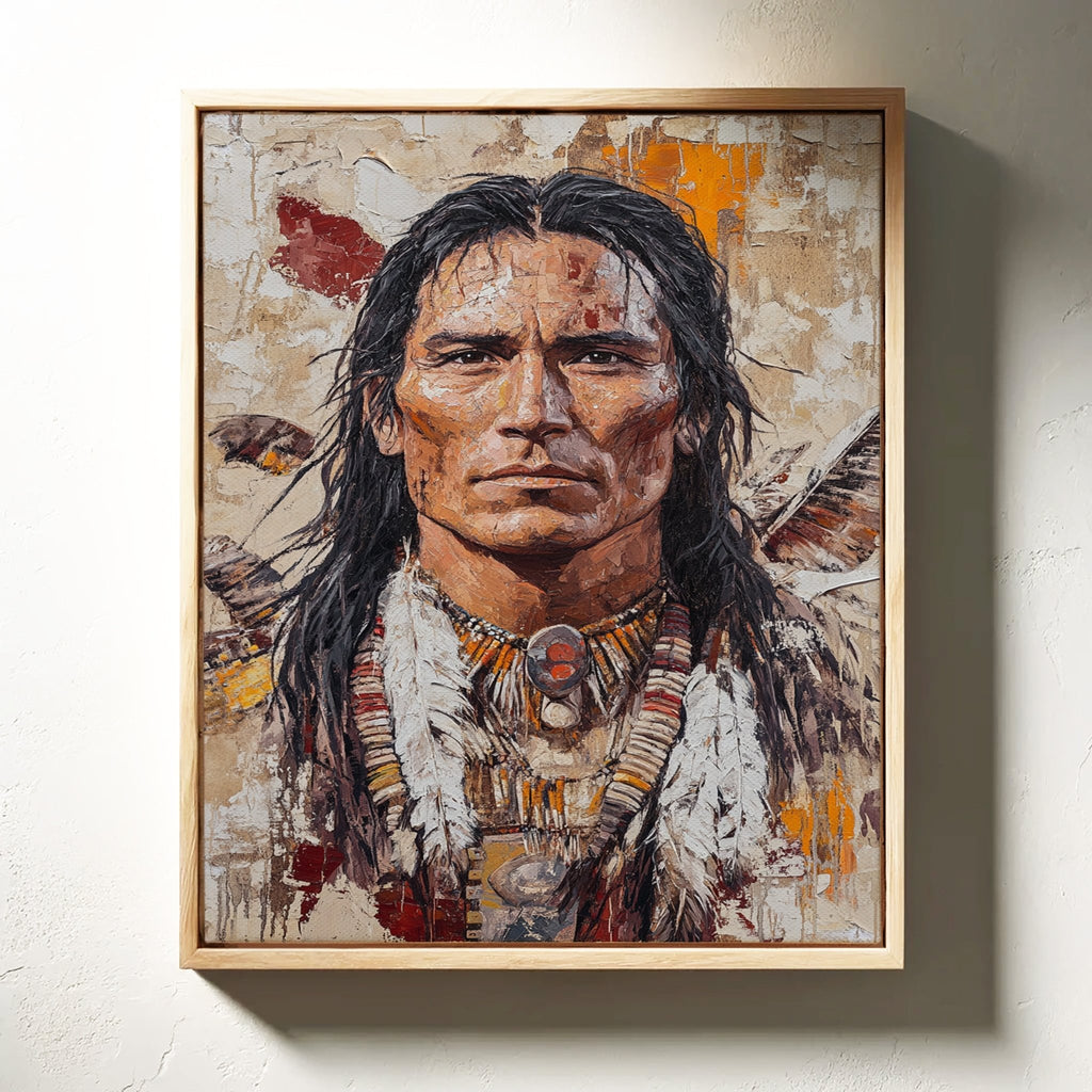 Spirit of the Plains Warrior Portrait - Quarter Circle AK Boutique