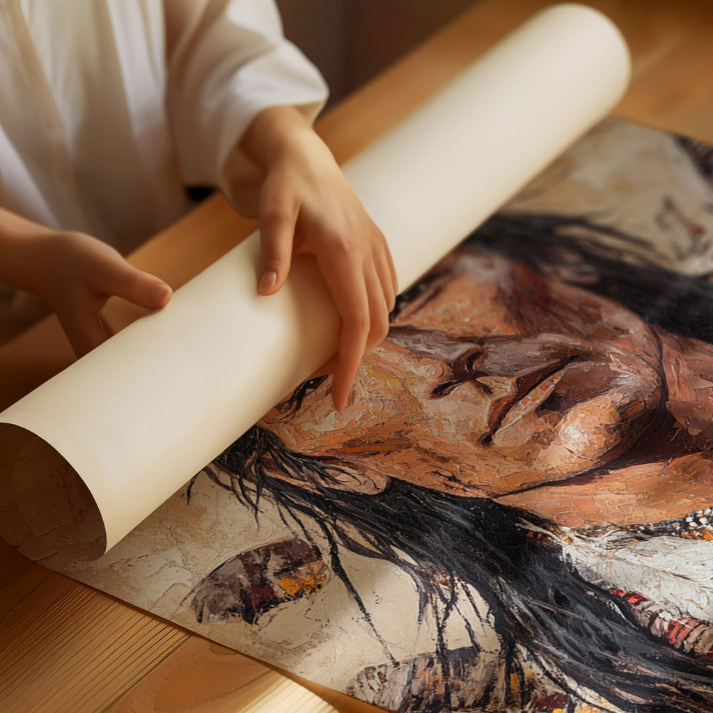 Spirit of the Plains Warrior Portrait - Quarter Circle AK Boutique