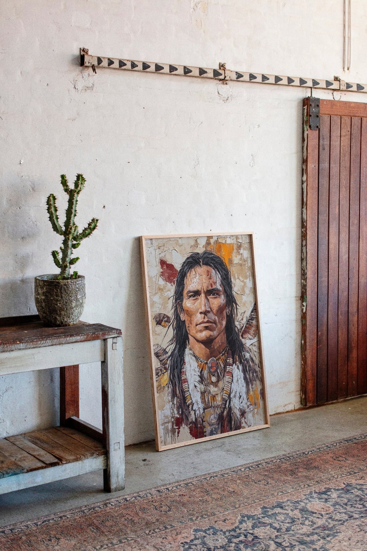 Spirit of the Plains Warrior Portrait - Quarter Circle AK Boutique