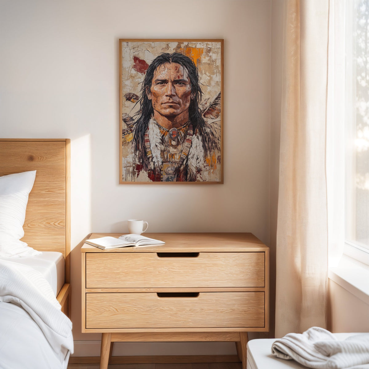 Spirit of the Plains Warrior Portrait - Quarter Circle AK Boutique