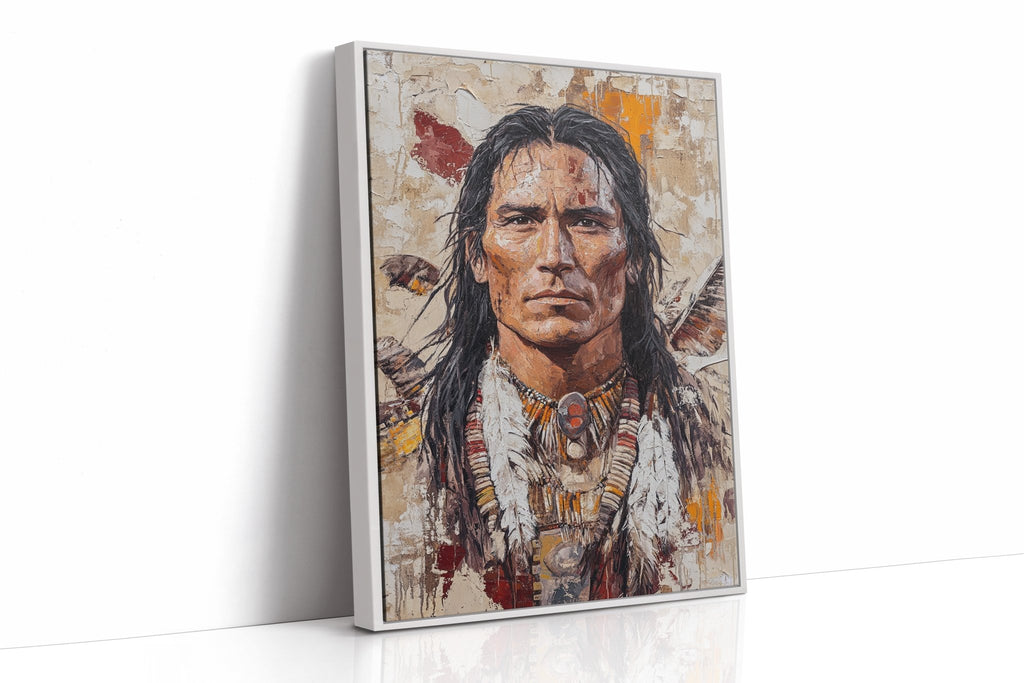 Spirit of the Plains Warrior Portrait - Quarter Circle AK Boutique