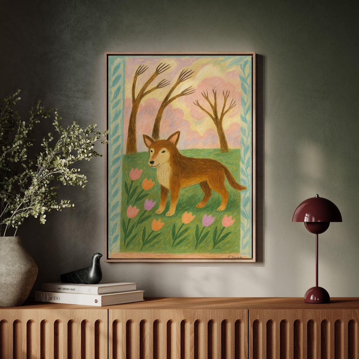 Spring Pup in Tulip Meadow - Quarter Circle AK Boutique