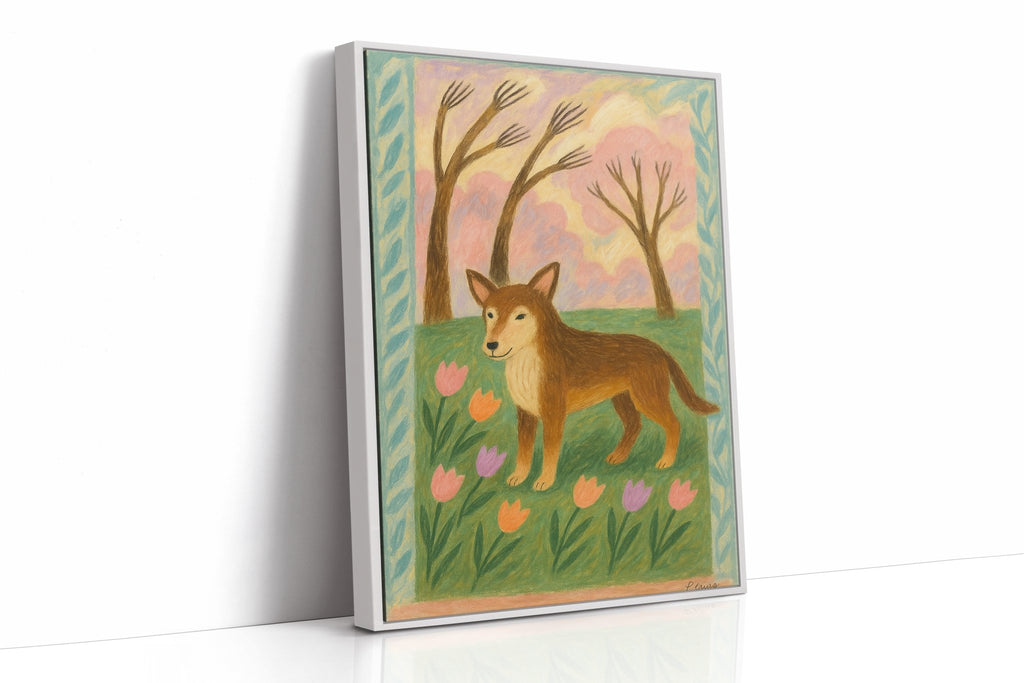 Spring Pup in Tulip Meadow - Quarter Circle AK Boutique