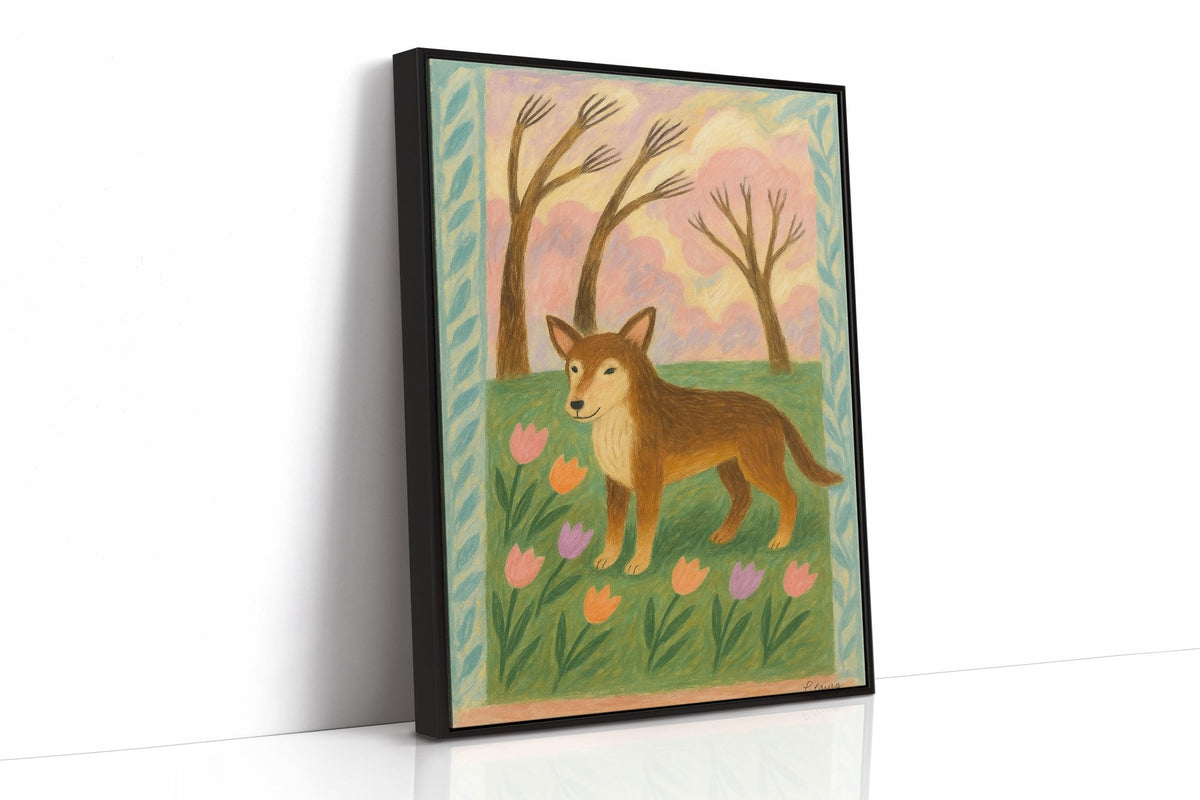 Spring Pup in Tulip Meadow - Quarter Circle AK Boutique