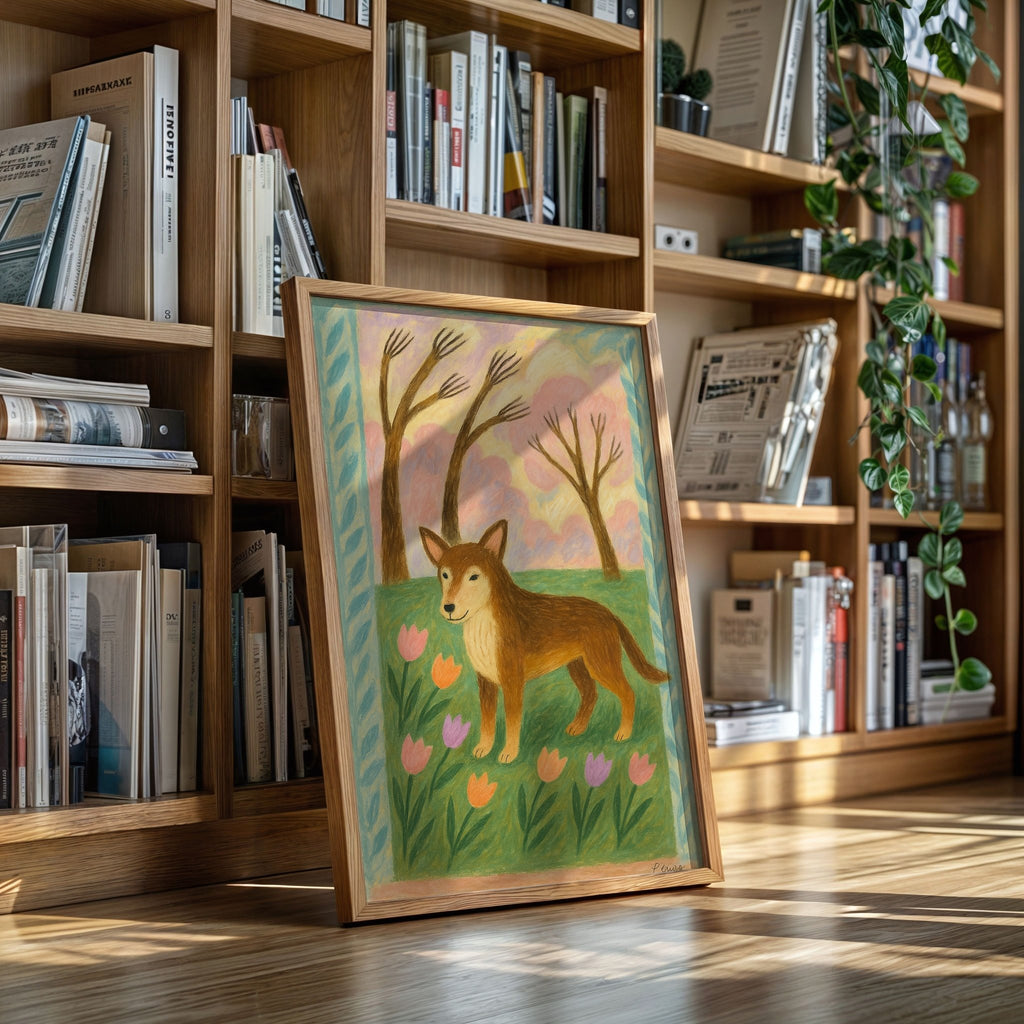 Spring Pup in Tulip Meadow - Quarter Circle AK Boutique
