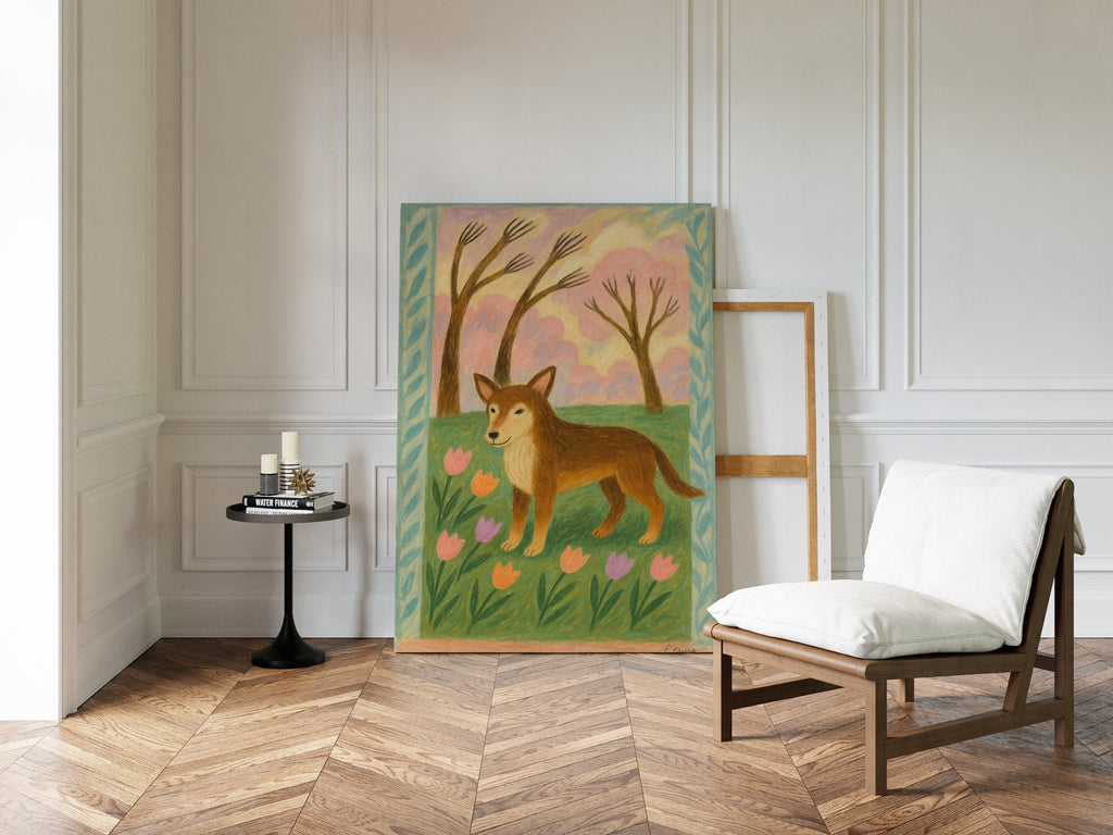 Spring Pup in Tulip Meadow - Quarter Circle AK Boutique