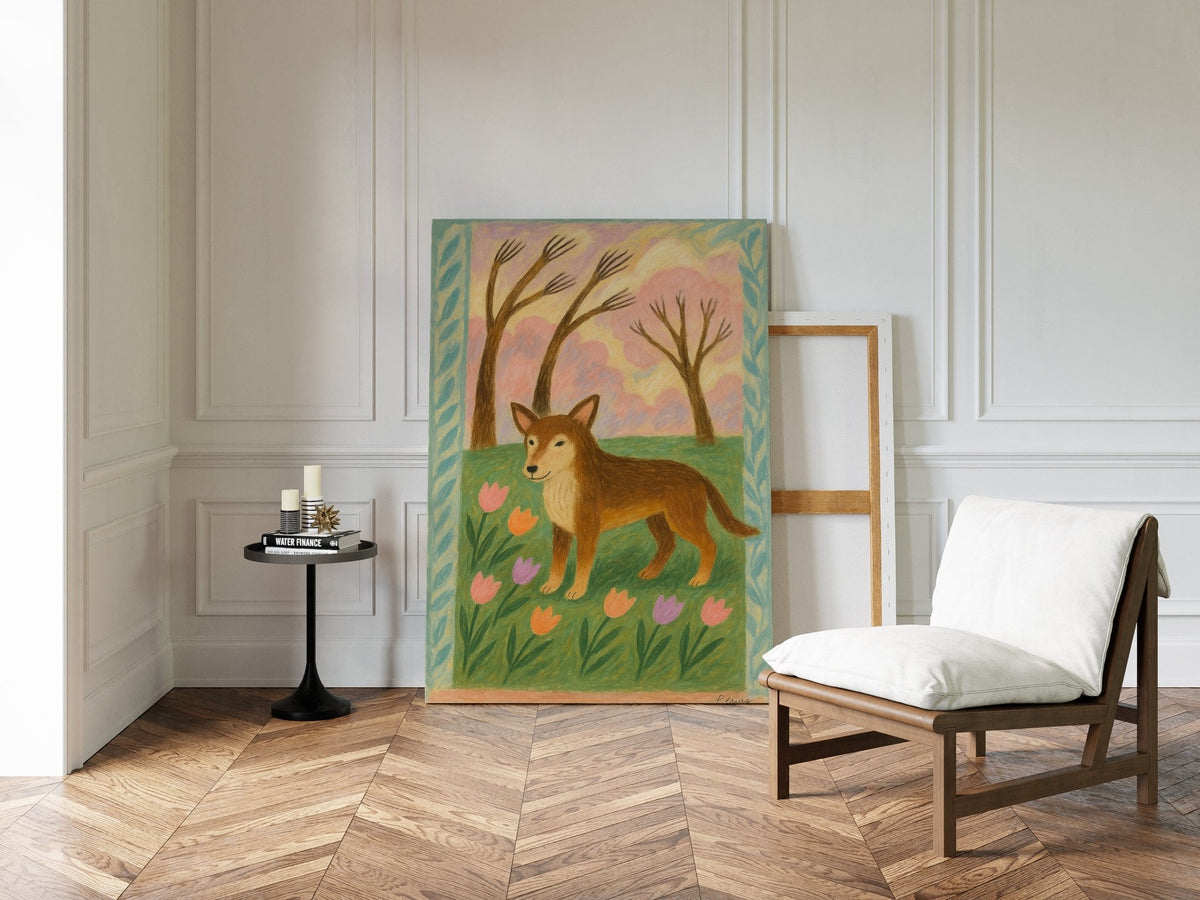 Spring Pup in Tulip Meadow - Quarter Circle AK Boutique