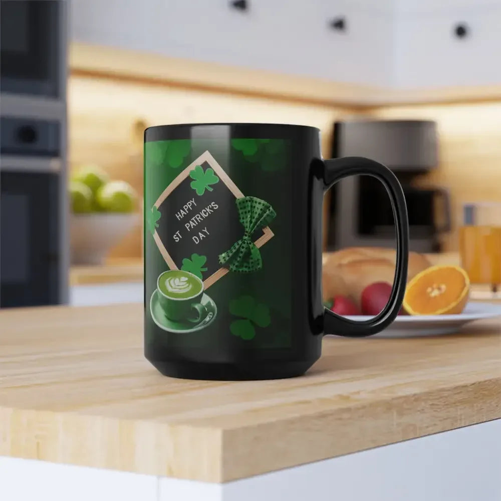 St Patrick's Day Coffee Mug, Black Coffee Cup, St Patrick's Day Gifts