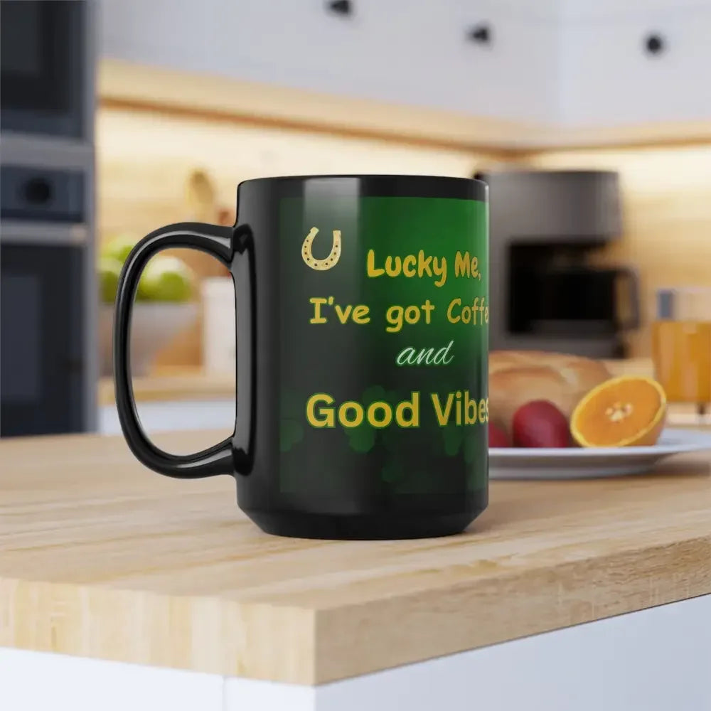 St Patrick's Day Coffee Mug, Black Coffee Cup, St Patrick's Day Gifts