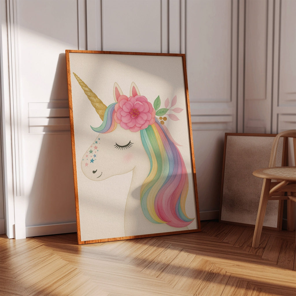 Starlit Unicorn with Rainbow Mane - Quarter Circle AK Boutique