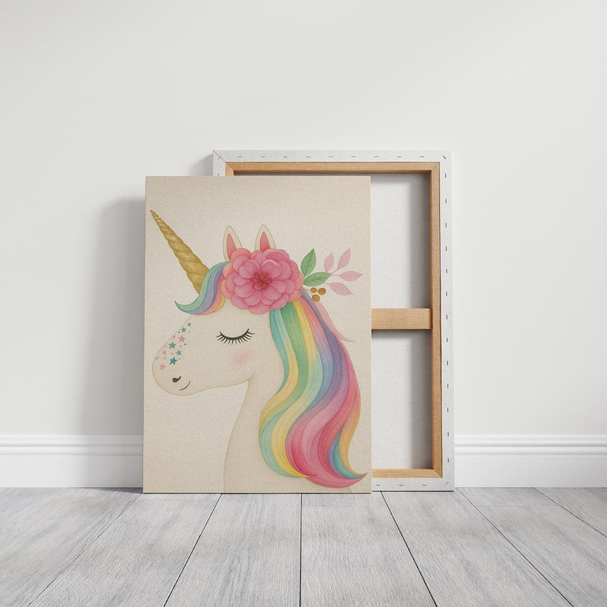 Starlit Unicorn with Rainbow Mane - Quarter Circle AK Boutique
