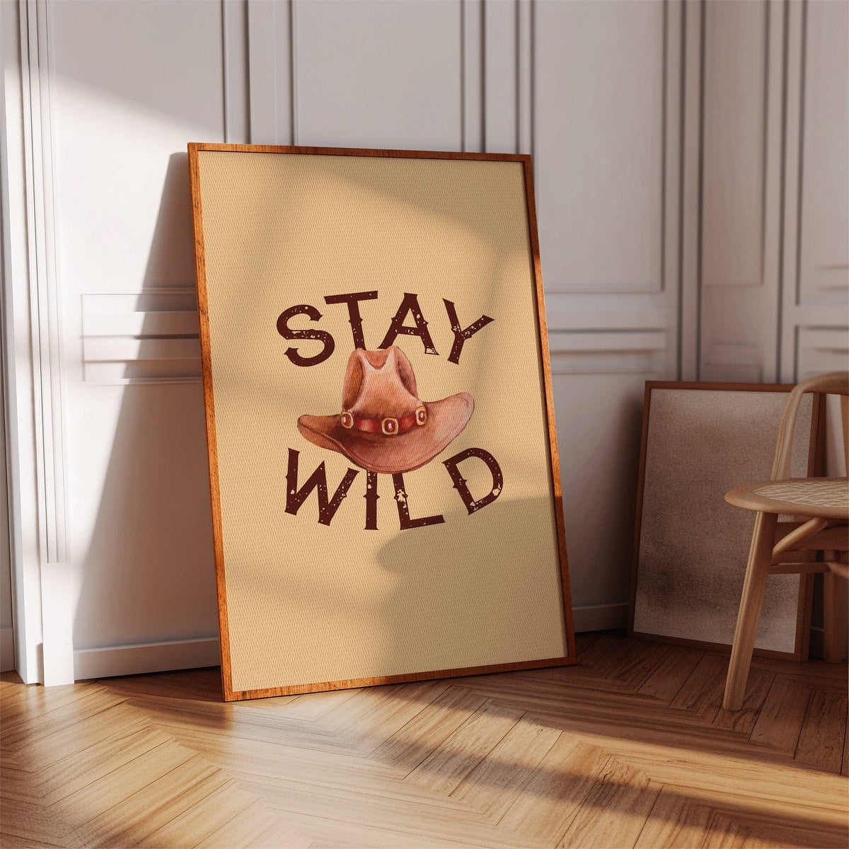 Stay Wild Cowboy Hat Print – Western Country Wall Art - Quarter Circle AK Boutique