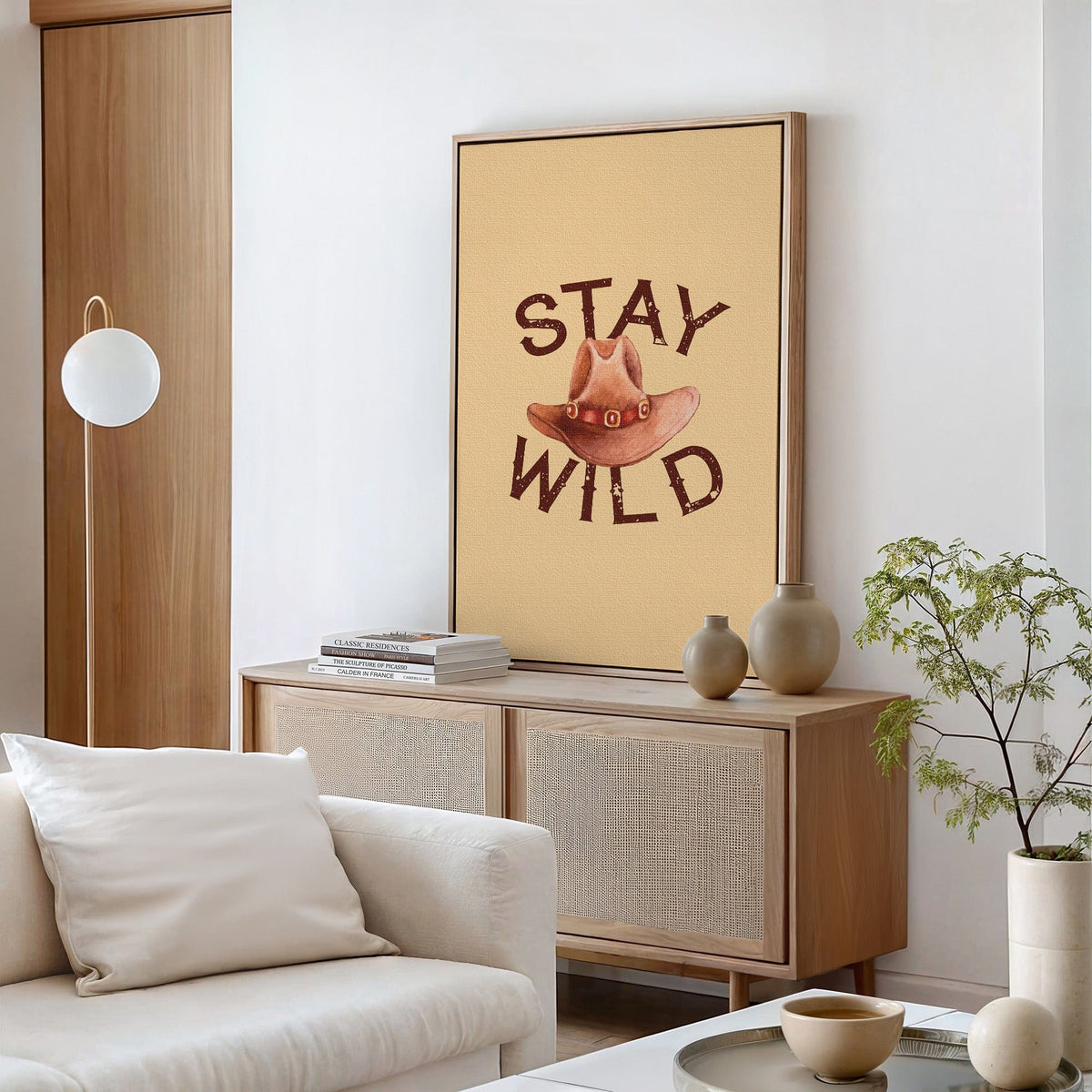 Stay Wild Cowboy Hat Print – Western Country Wall Art - Quarter Circle AK Boutique