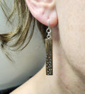 Walnut Drop Earrings | Steel Pin Hooks