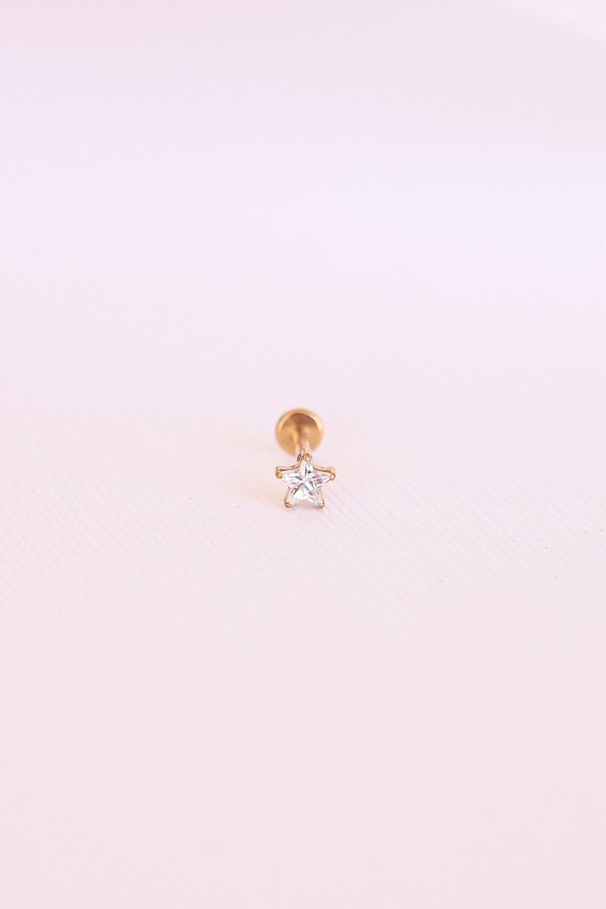 Stella Flat Back Stud - Quarter Circle AK Boutique