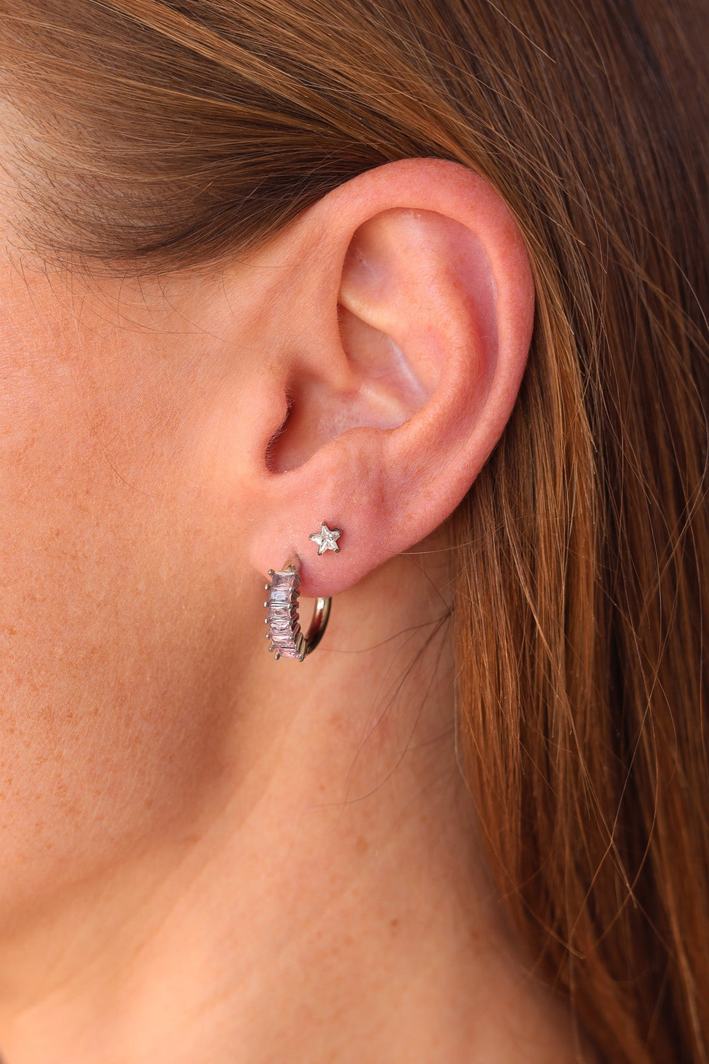 Stella Flat Back Stud - Quarter Circle AK Boutique