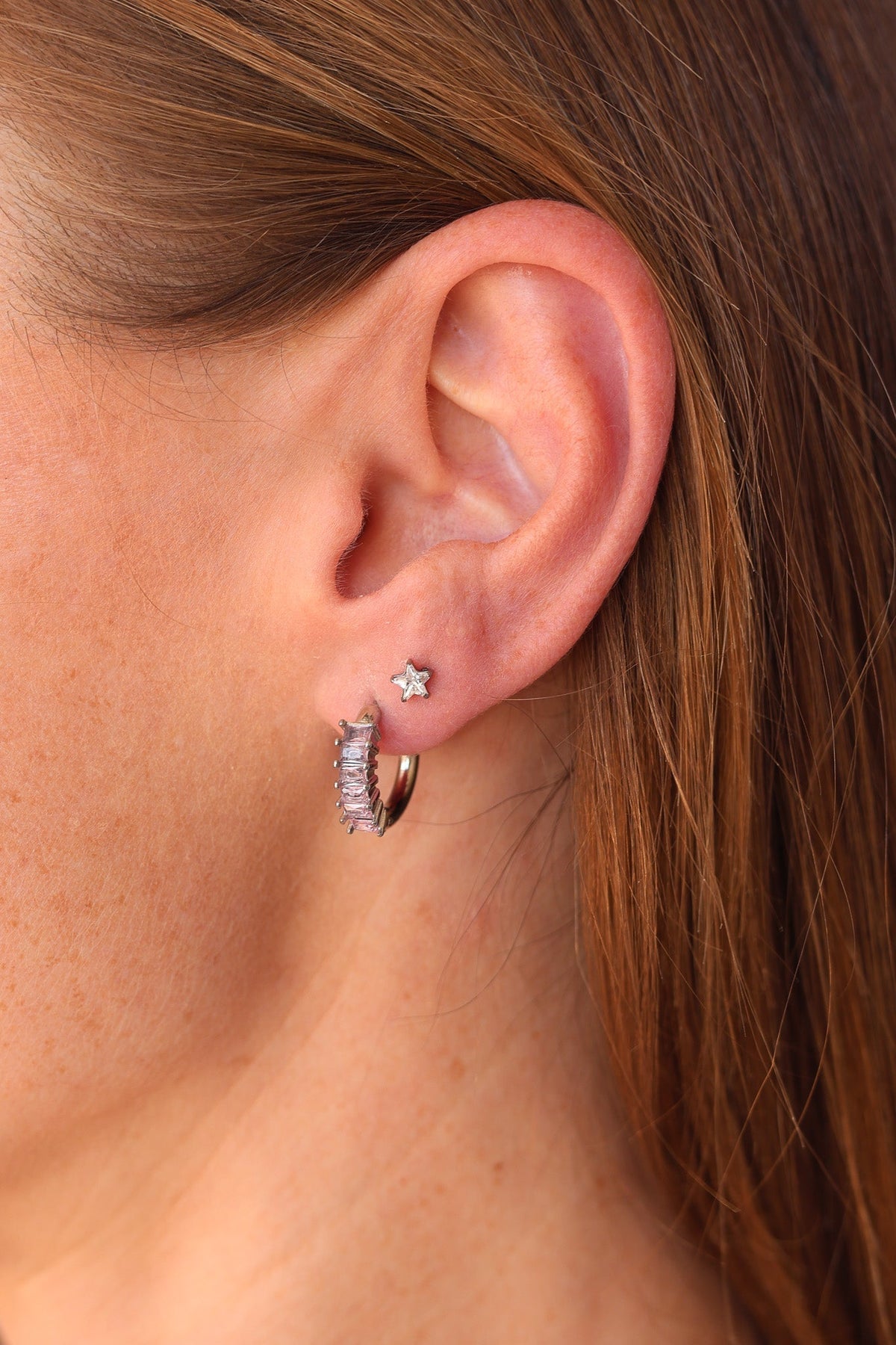 Stella Flat Back Stud - Quarter Circle AK Boutique