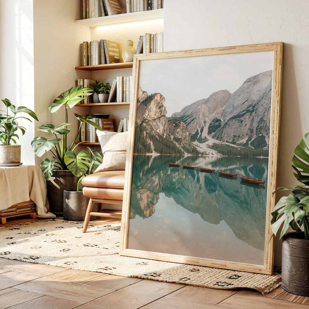 Still Waters, Silent Peaks – Tranquil Alpine Lake - Quarter Circle AK Boutique