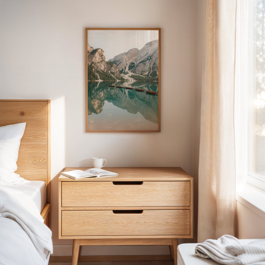 Still Waters, Silent Peaks – Tranquil Alpine Lake - Quarter Circle AK Boutique