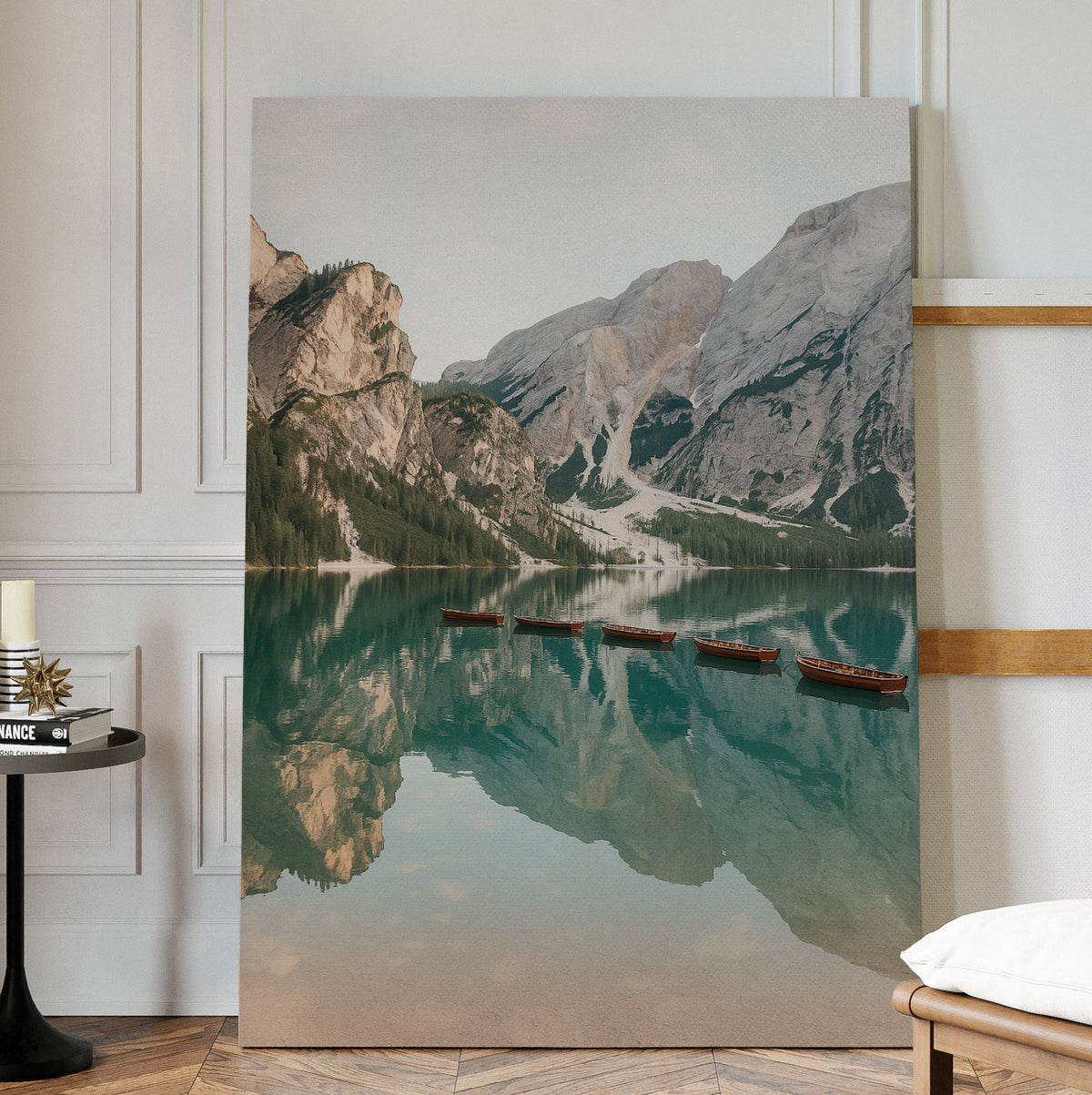 Still Waters, Silent Peaks – Tranquil Alpine Lake - Quarter Circle AK Boutique