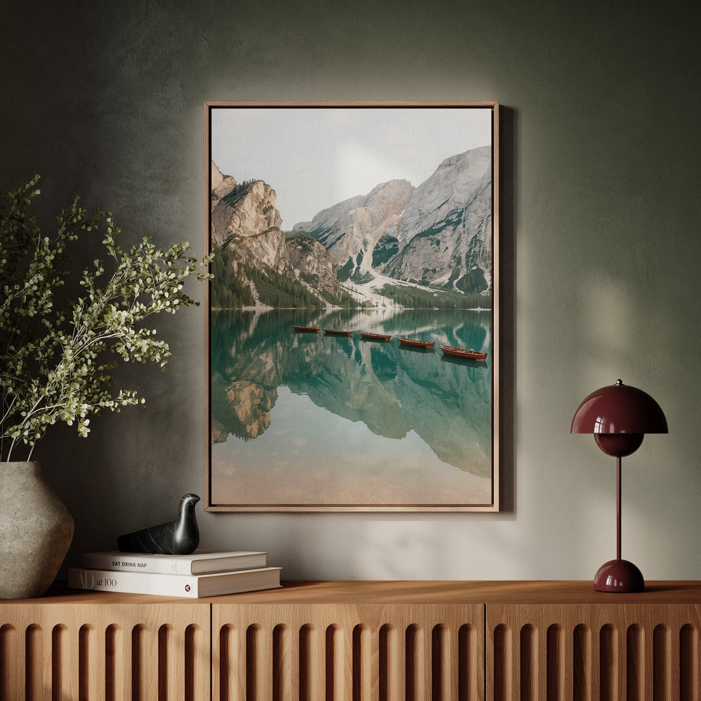 Still Waters, Silent Peaks – Tranquil Alpine Lake - Quarter Circle AK Boutique