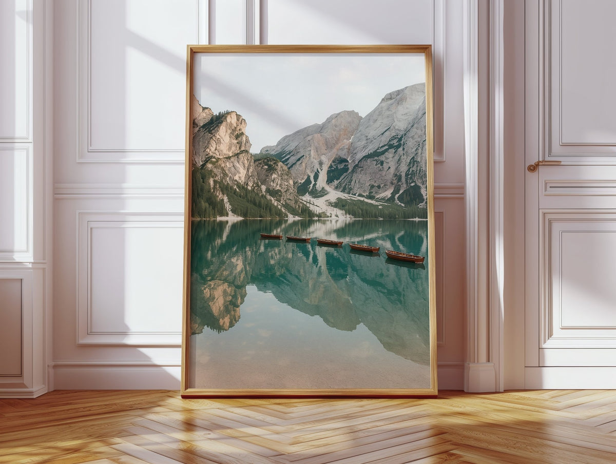 Still Waters, Silent Peaks – Tranquil Alpine Lake - Quarter Circle AK Boutique