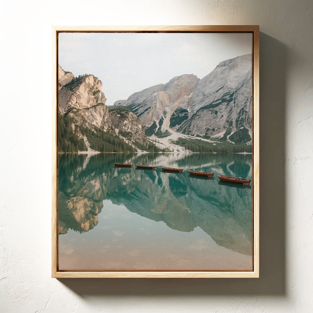 Still Waters, Silent Peaks – Tranquil Alpine Lake - Quarter Circle AK Boutique