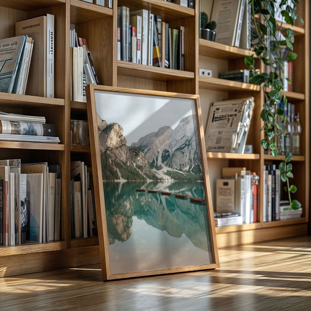 Still Waters, Silent Peaks – Tranquil Alpine Lake - Quarter Circle AK Boutique