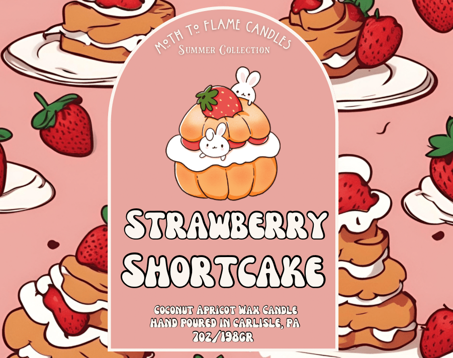 Strawberry Shortcake – 7 oz Candle - Quarter Circle AK Boutique