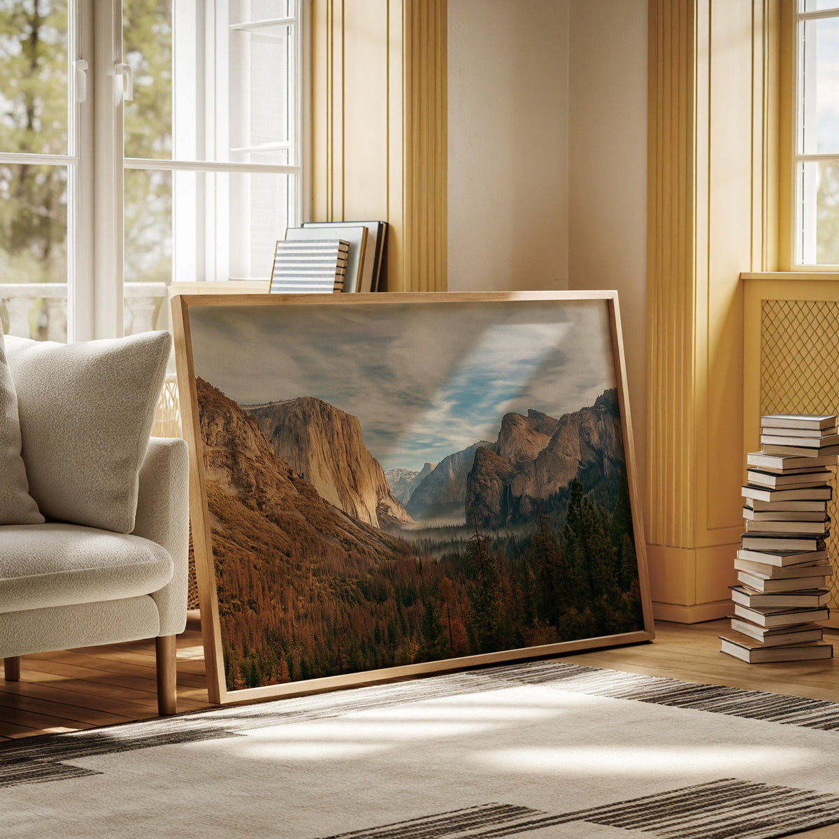 Stunning Yosemite Valley Canvas Art - Quarter Circle AK Boutique