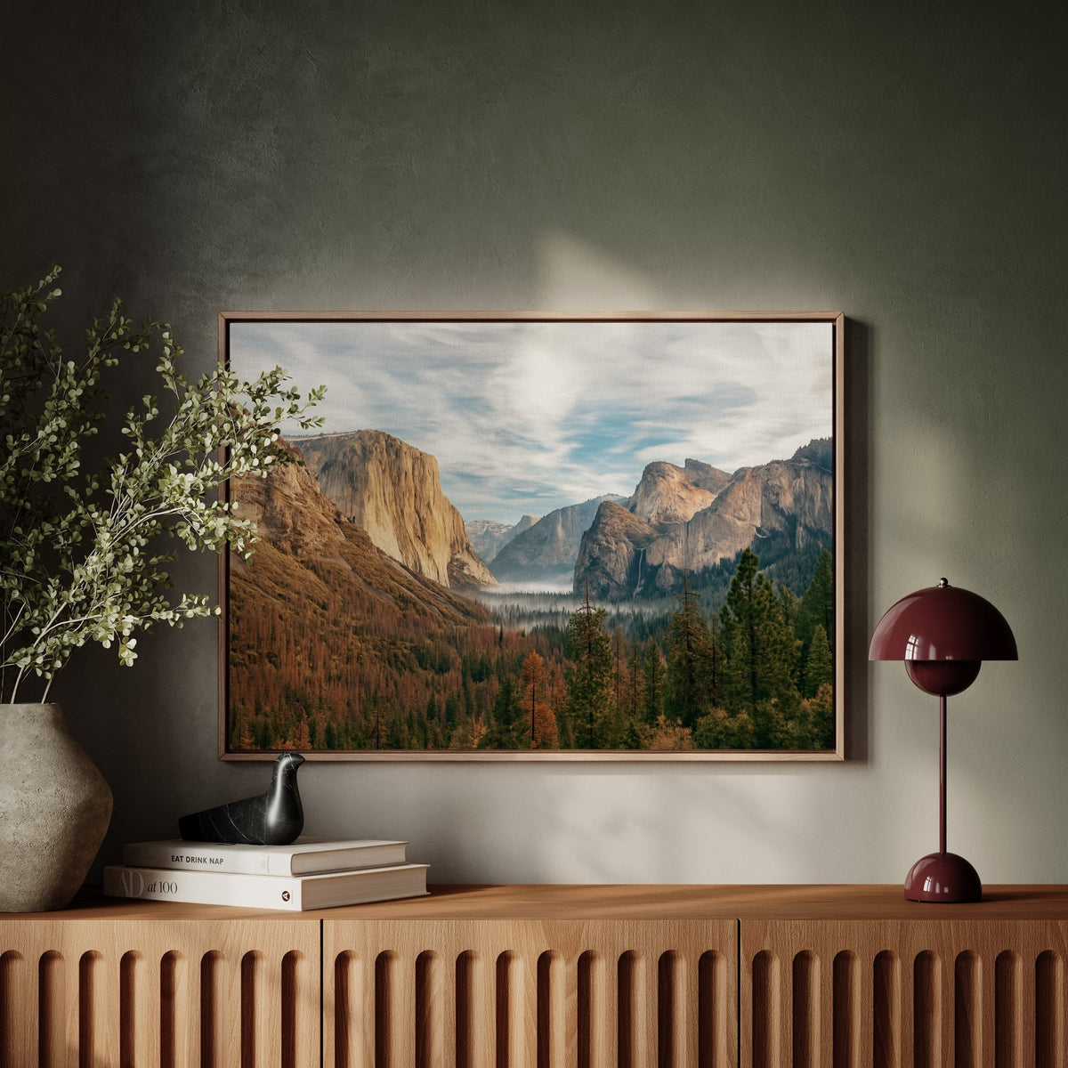 Stunning Yosemite Valley Canvas Art - Quarter Circle AK Boutique