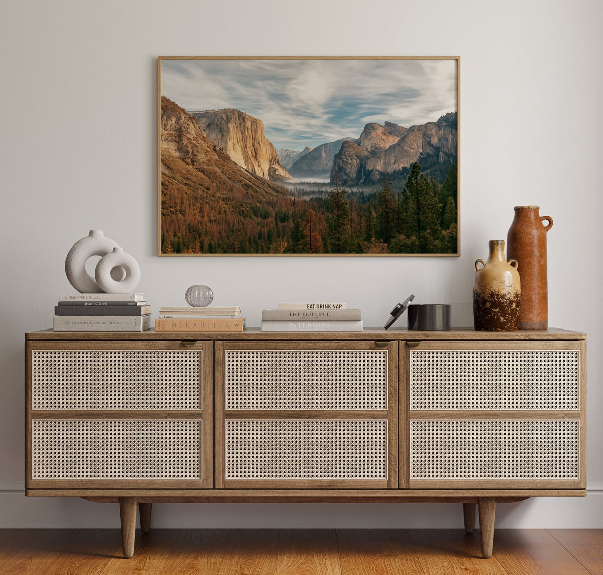 Stunning Yosemite Valley Canvas Art - Quarter Circle AK Boutique
