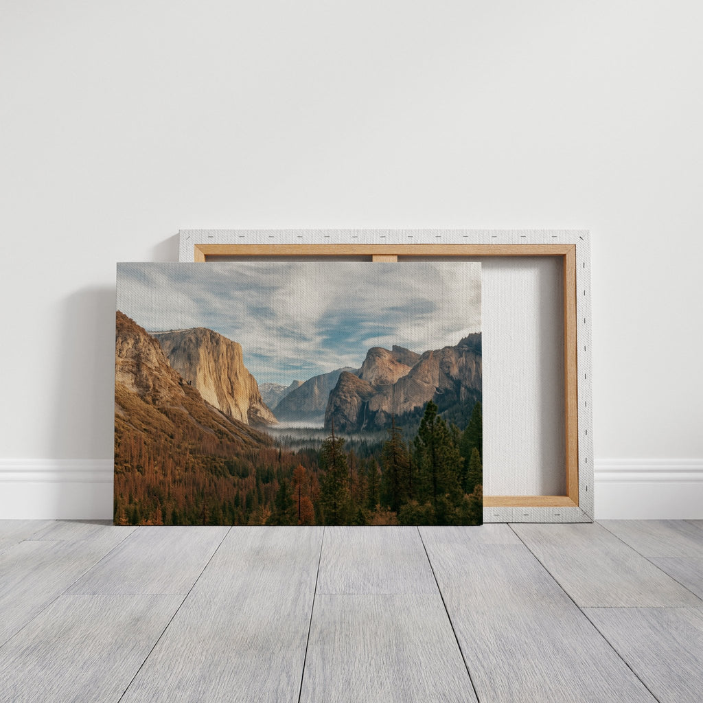 Stunning Yosemite Valley Canvas Art - Quarter Circle AK Boutique